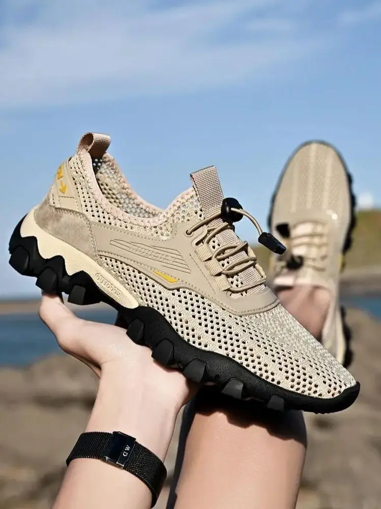 Summer Men's Big Mesh Hollow Out Casual Sports Shoes Soft Bottom Non Slip Breathable Large Size Hiking Shoes Climbing Shoes
Summer Men's Big Mesh Hollow Out Casual Sports Shoes Soft Bottom Non Slip Breathable Large Size Hiking Shoes Climbing Shoes