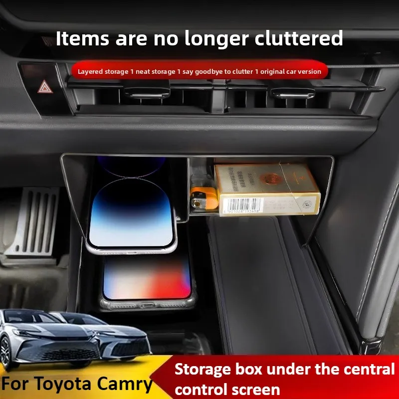 For Toyota Camry 2024 -2025 central control screen under the storage box stall handle front box interior storage accessories
For Toyota Camry 2024 -2025 central control screen under the storage box stall handle front box interior storage accessories