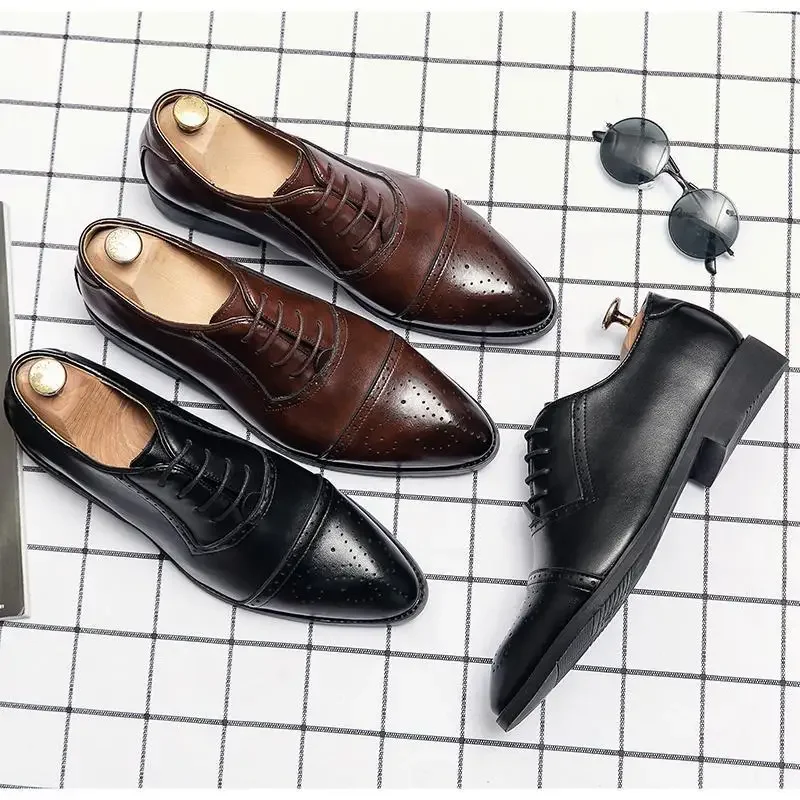 Men's Shoes Moccasins New Suit Black Casual Leather Shoes Retro Work Leisure Sports
Men's Shoes Moccasins New Suit Black Casual Leather Shoes Retro Work Leisure Sports