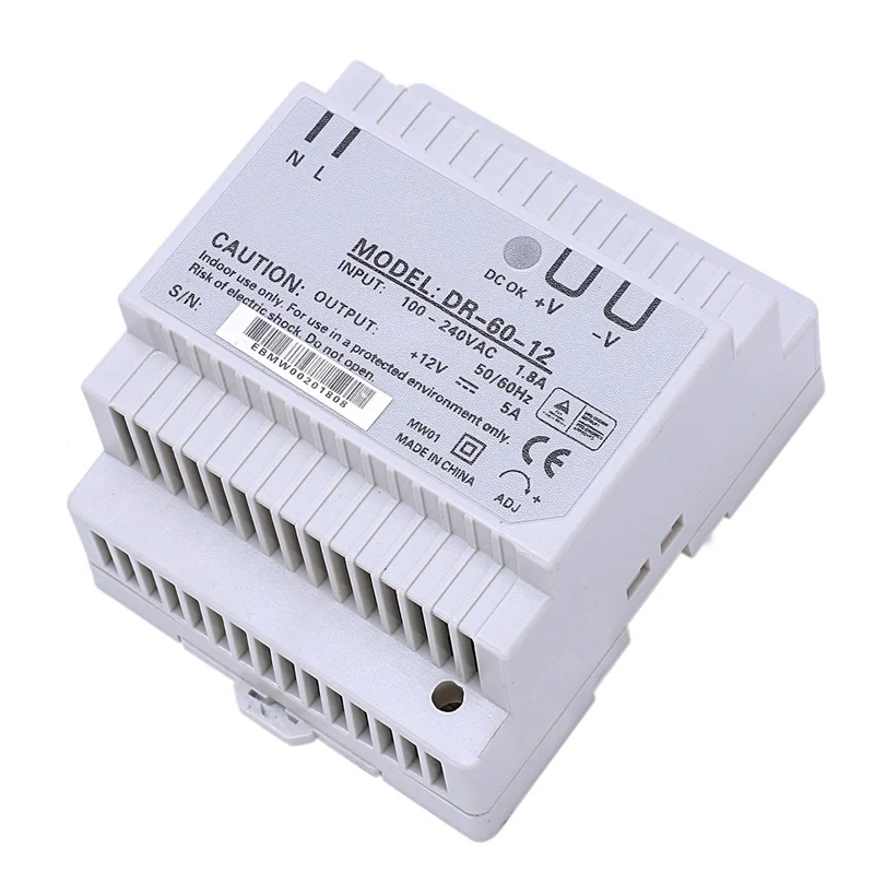 3X Din Rail Power Supply 60W 12V Ac Dc Converter Dr-60-12 Power Supply 12V 60W Good Quality-AT30
3X Din Rail Power Supply 60W 12V Ac Dc Converter Dr-60-12 Power Supply 12V 60W Good Quality-AT30