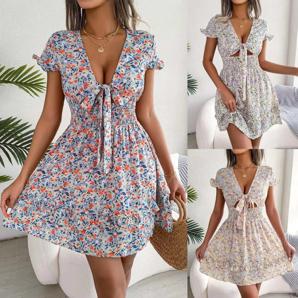 Casual Floral Print V-Ne Summer Dr Spring Break Cross-Border Independent Station Women's Clothing ort Sve Dr
Casual Floral Print V-Ne Summer Dr Spring Break Cross-Border Independent Station Women's Clothing ort Sve Dr