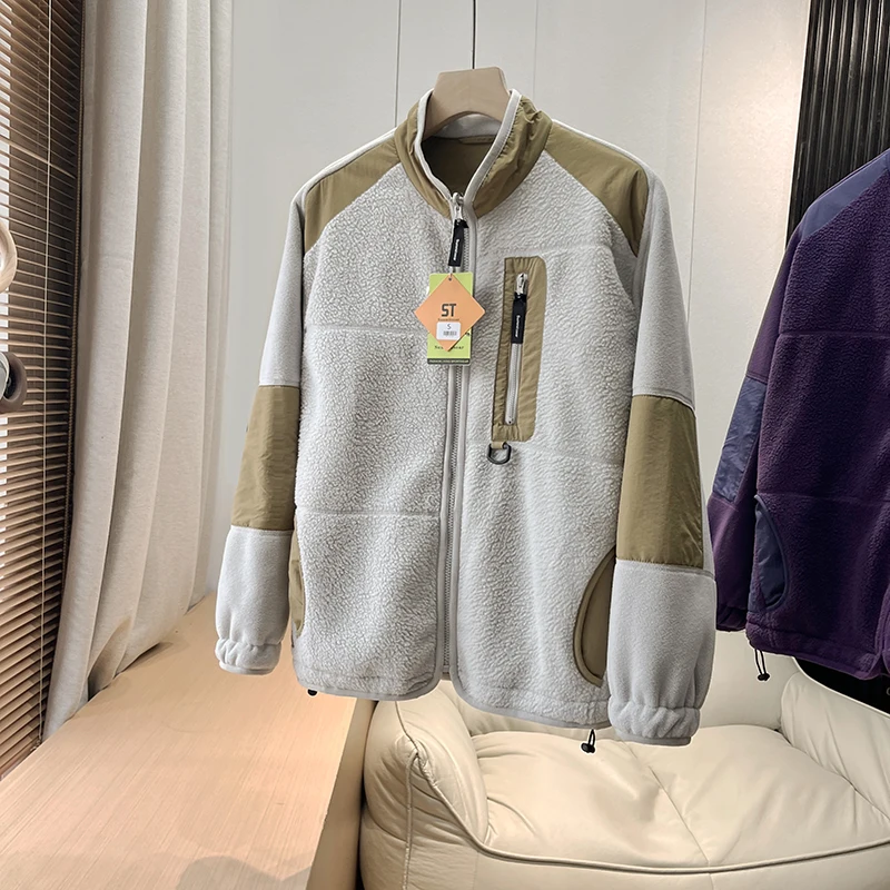 High-quality autumn and winter men's and women's polar fleece stand-up collar double-sided jacket for warmth, thickened and loos
High-quality autumn and winter men's and women's polar fleece stand-up collar double-sided jacket for warmth, thickened and loos