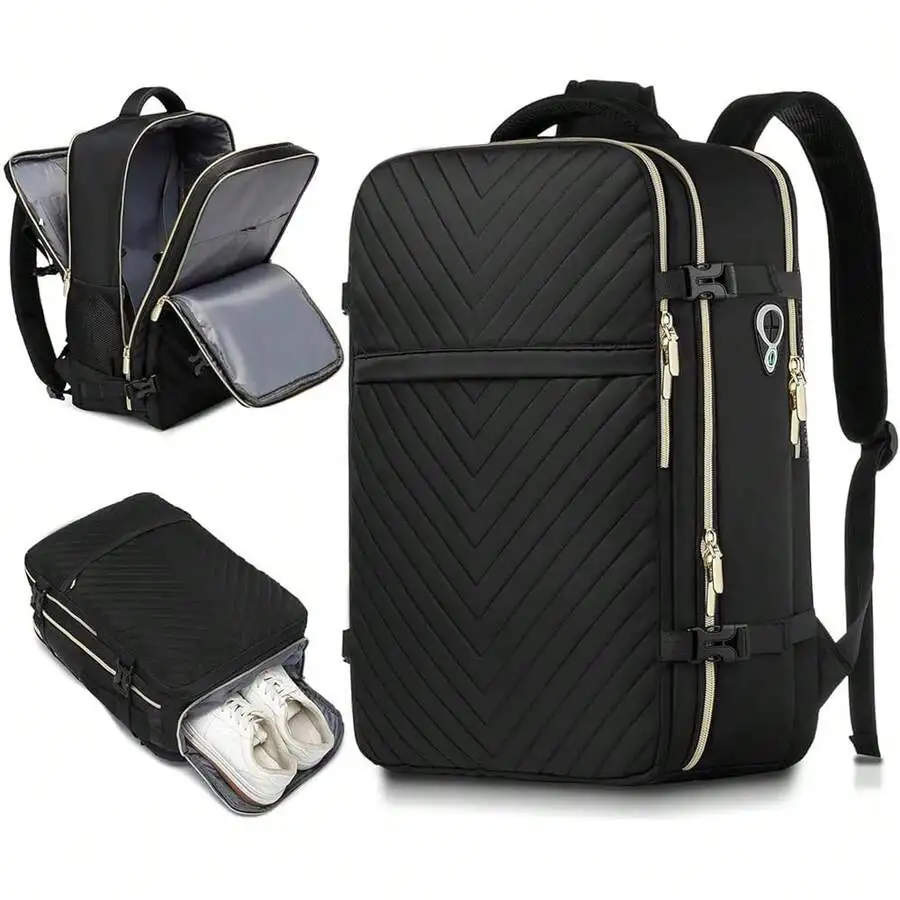 Large Carry-On Travel Backpack Flight Approved Waterproof Laptop Bag 17 Inch Personal Item Weekender Anti-Theft
Large Carry-On Travel Backpack Flight Approved Waterproof Laptop Bag 17 Inch Personal Item Weekender Anti-Theft