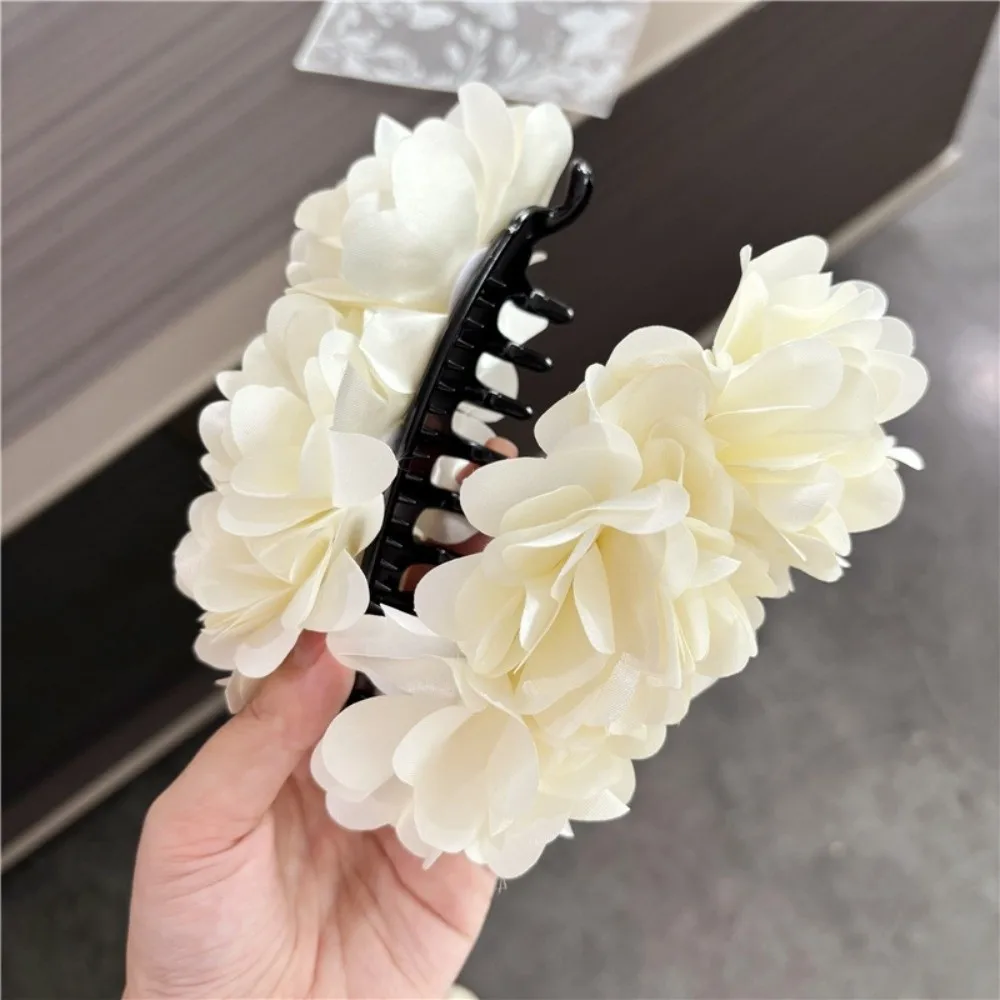 Cute Solid Color Floral Hair Clip Cloth Korean Style Banana Clip Ponytail Holder Large Vertical Clip Women
Cute Solid Color Floral Hair Clip Cloth Korean Style Banana Clip Ponytail Holder Large Vertical Clip Women