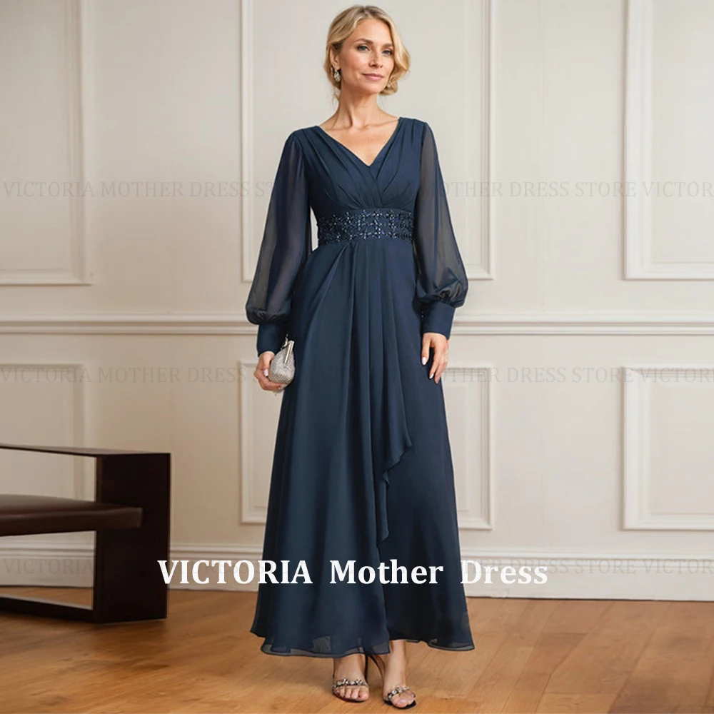 VICTORIA Simple Mother of the Bride Dress 2025 Customized A-Line V-Neck Ruffles Beading Sequins Long Wedding Guest Party Gowns
VICTORIA Simple Mother of the Bride Dress 2025 Customized A-Line V-Neck Ruffles Beading Sequins Long Wedding Guest Party Gowns