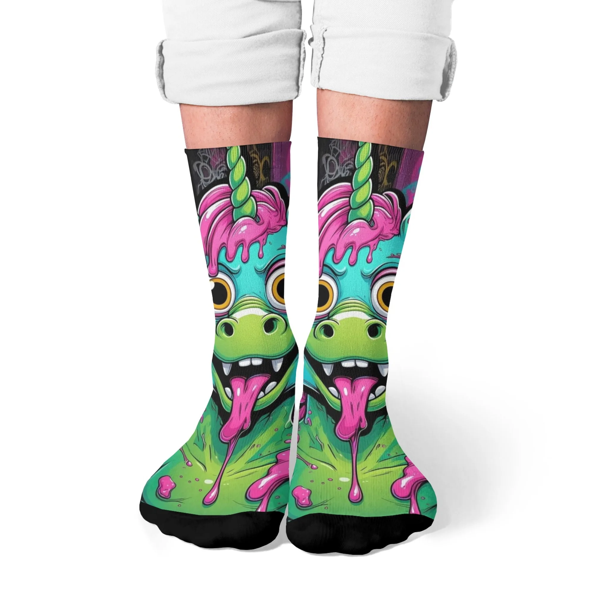 Pop Culture Style Men's Crew Socks Vintage Unicorn Monster Print Ppattern Soft Comfortable Socks for Street Wear & Daily Looks
Pop Culture Style Men's Crew Socks Vintage Unicorn Monster Print Ppattern Soft Comfortable Socks for Street Wear & Daily Looks