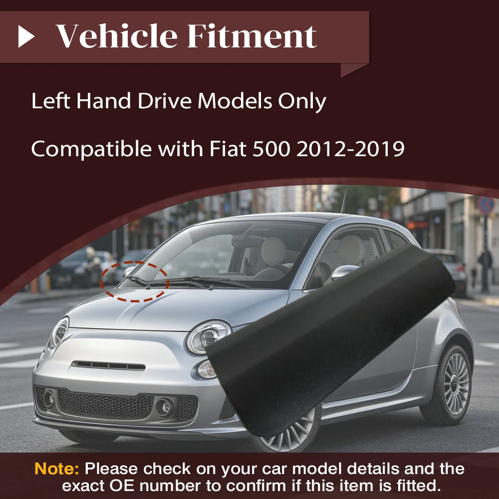 Front Right Windshield Wiper Arm Cowl Cover 1SE88KX7AA For Fiat 500 2012 2013 2014 2015 2016 2017 2018 2019
Front Right Windshield Wiper Arm Cowl Cover 1SE88KX7AA For Fiat 500 2012 2013 2014 2015 2016 2017 2018 2019