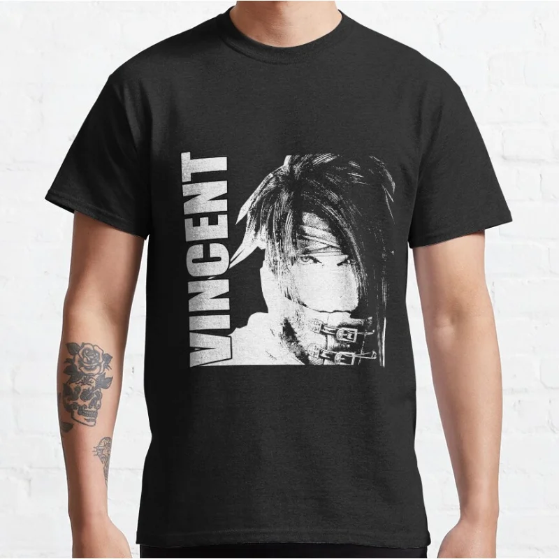 Vincent Retro jrpg video games Final Fantasy VII videogame ff7 Graphic T Shirts 100% cotton tee large size Adult tops S-6XL
Vincent Retro jrpg video games Final Fantasy VII videogame ff7 Graphic T Shirts 100% cotton tee large size Adult tops S-6XL