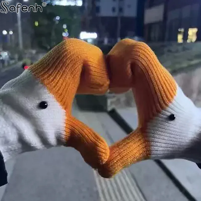 1 пара милых забавных вязаных перчаток для женщин, зимние утолщенные двухслойные теплые холодостойкие перчатки на флисовой подкладке
1 пара милых забавных вязаных перчаток для женщин, зимние утолщенные двухслойные теплые холодостойкие перчатки на флисовой подкладке