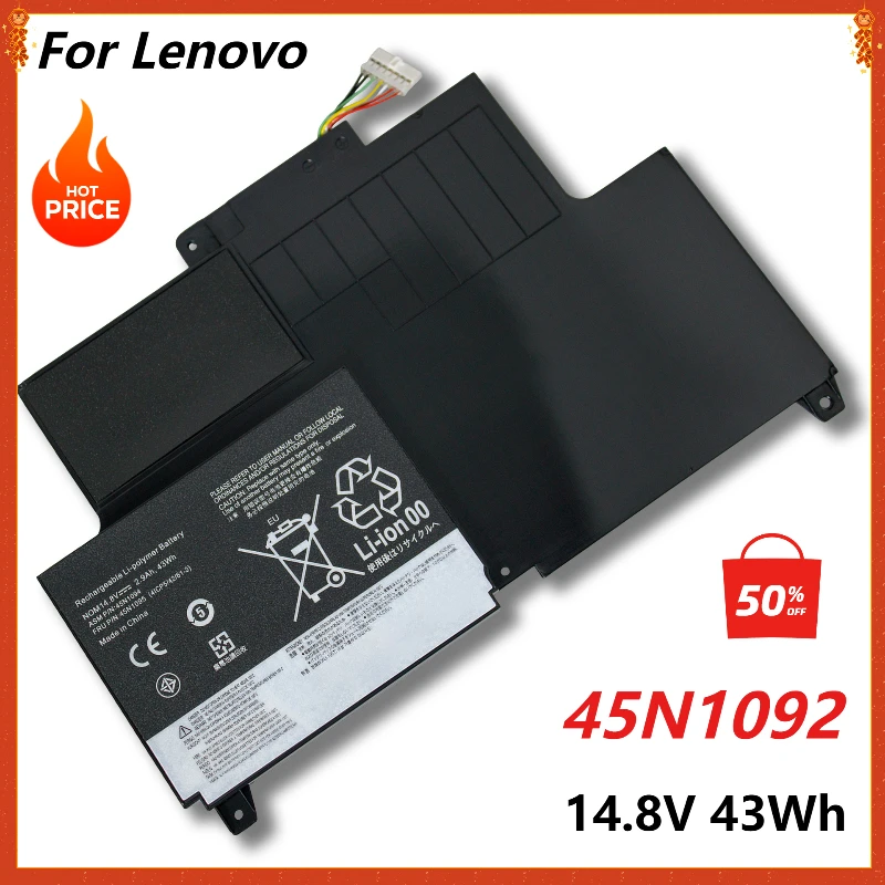 Laptop Battery for Lenovo ThinkPad S230u 45N1168 45N1169 45N1092 45N1093 45N1095 45N1094 4ICP5/42/61-2 S230U 43Wh
Laptop Battery for Lenovo ThinkPad S230u 45N1168 45N1169 45N1092 45N1093 45N1095 45N1094 4ICP5/42/61-2 S230U 43Wh
