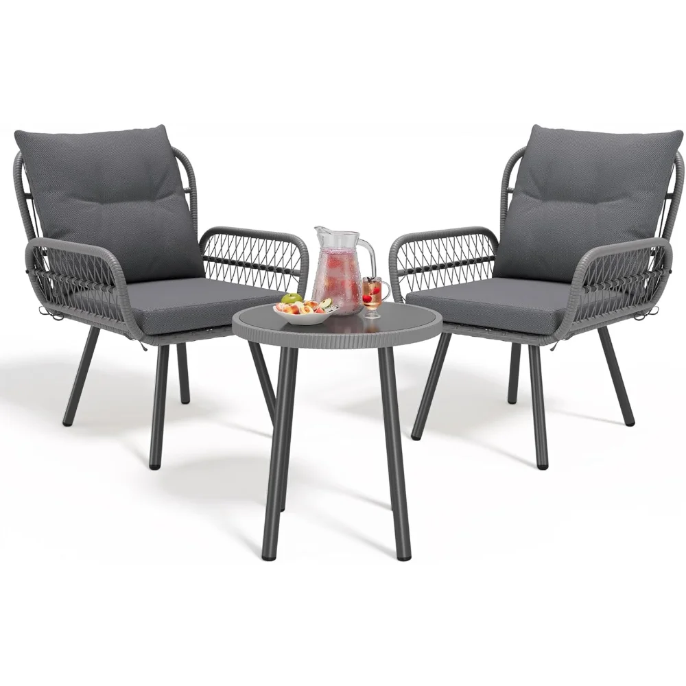 Patio Furniture Sets,Bistro Table and Chairs Set of 2, with Glass Table,Outdoor Furniture Sets for Balcony, Patio, Porch,
Patio Furniture Sets,Bistro Table and Chairs Set of 2, with Glass Table,Outdoor Furniture Sets for Balcony, Patio, Porch,