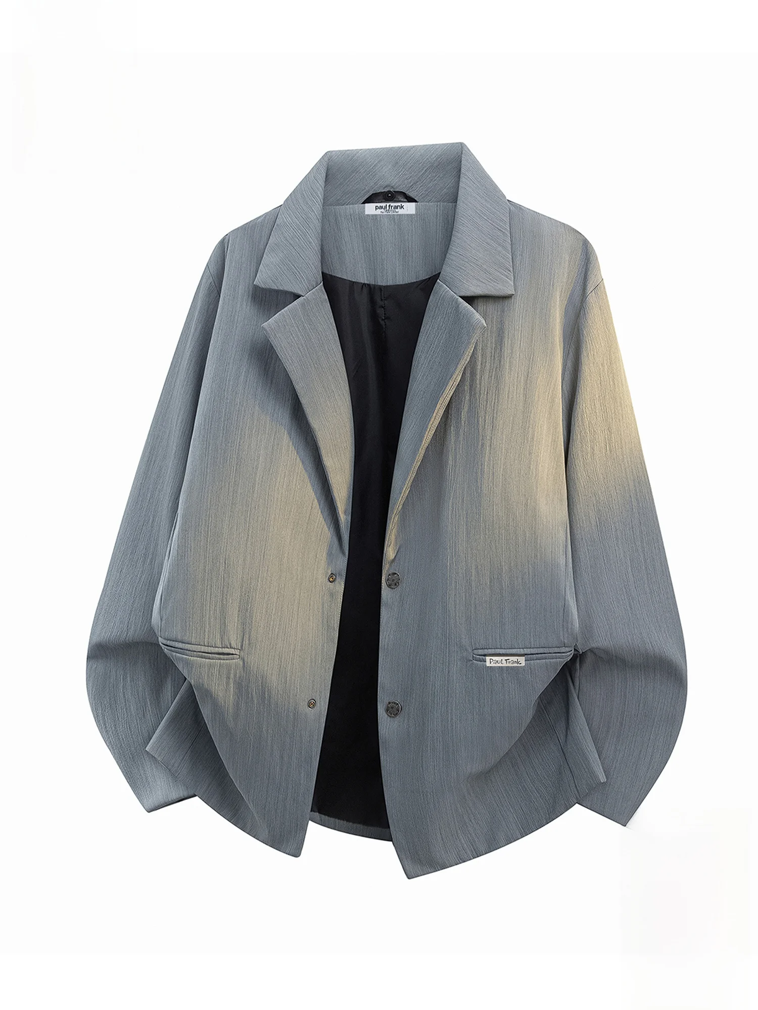Мужской повседневный пиджак Paul Frank свободного кроя, весенний, с длинным рукавом, классическим воротником, на двух пуговицах, однобортный
Мужской повседневный пиджак Paul Frank свободного кроя, весенний, с длинным рукавом, классическим воротником, на двух пуговицах, однобортный