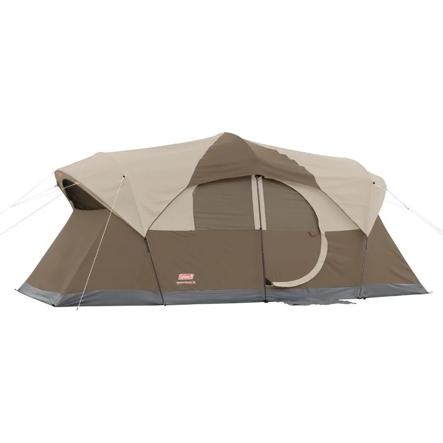 10-Person Camping Tent with Rainfly and Room Divider Spacious Weatherproof Family Tent with Carry Bag
10-Person Camping Tent with Rainfly and Room Divider Spacious Weatherproof Family Tent with Carry Bag