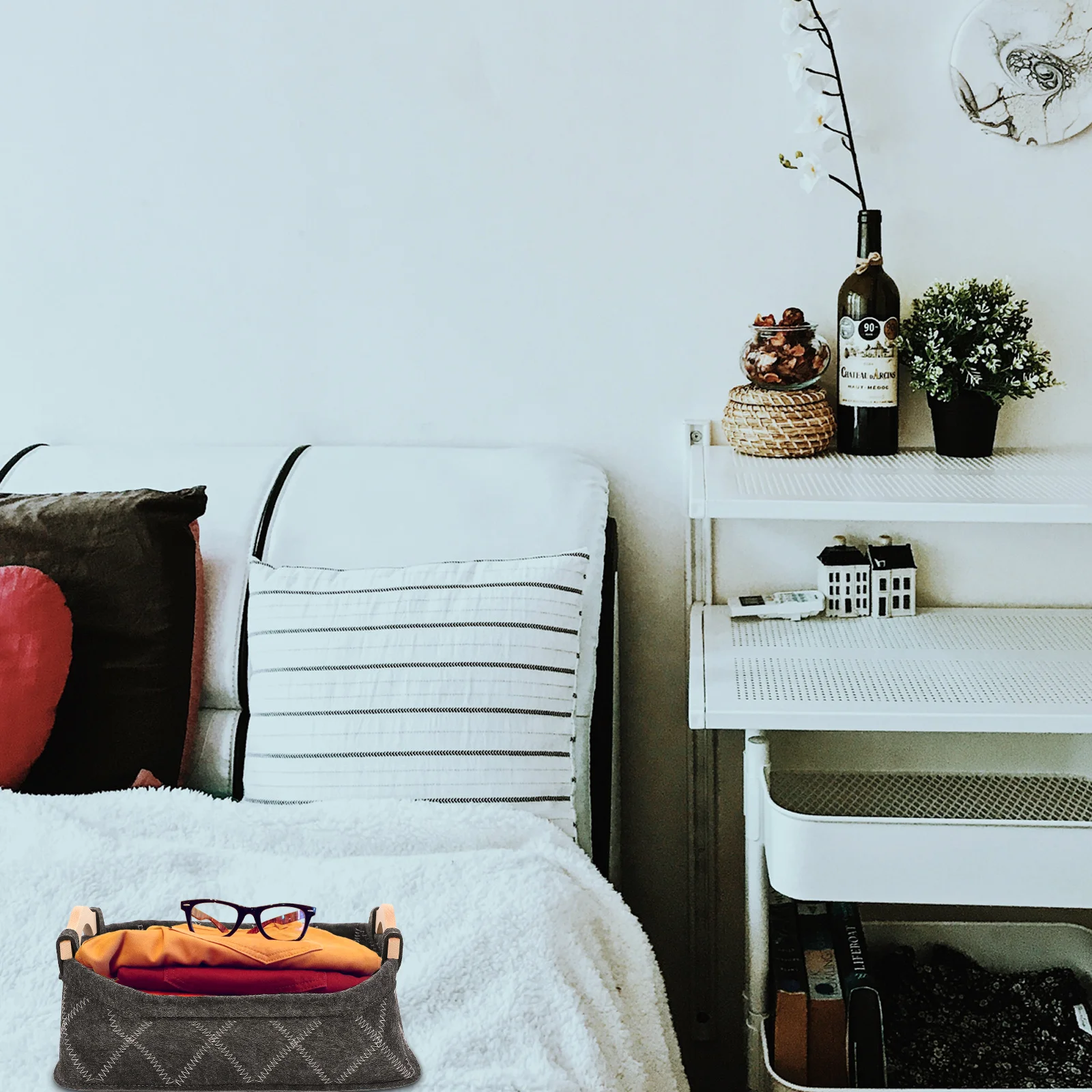 1Pcs Felt Storage Basket Creative Foldable Organizer for Clothes Snacks Fruits Multifunctional Rectangular Bin with
1Pcs Felt Storage Basket Creative Foldable Organizer for Clothes Snacks Fruits Multifunctional Rectangular Bin with