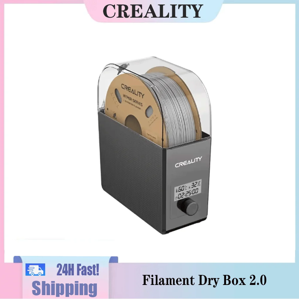Creality 1KG Filament Dry Box 2.0 with Adjustable Temperature 45℃-65℃ Real-Time Humidity Monitoring Hot-Air Heating 0-24h Settin
Creality 1KG Filament Dry Box 2.0 with Adjustable Temperature 45℃-65℃ Real-Time Humidity Monitoring Hot-Air Heating 0-24h Settin