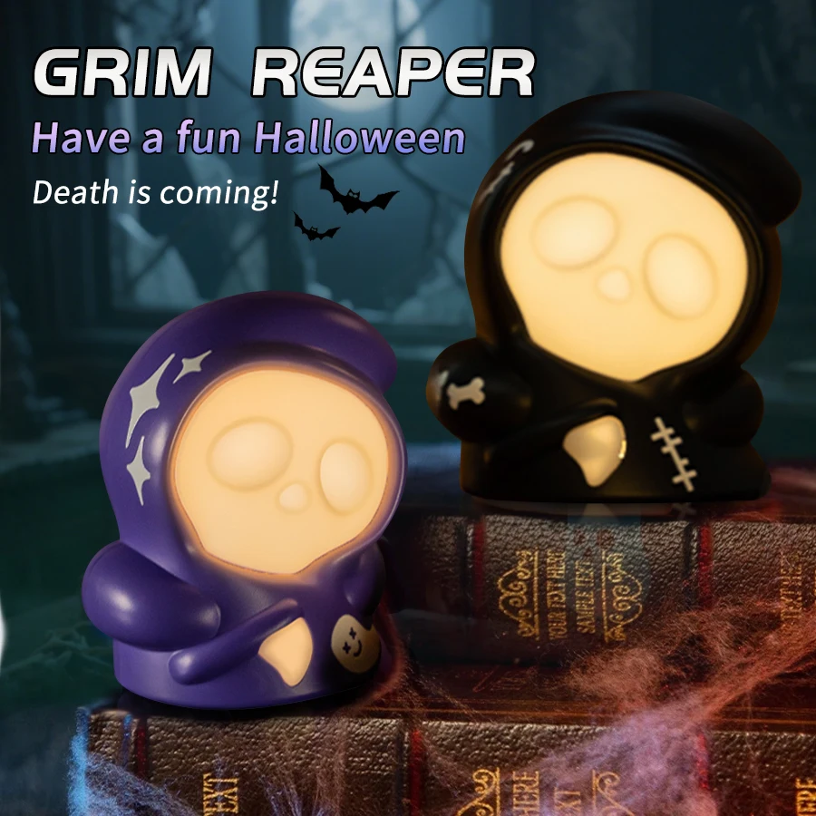 Creative LED Ambient Light Halloween Ghost RGB Grim Reaper Flickering Lamp 3D Inertia Pull Back Car Toy Kids Gift Festival Decor
Creative LED Ambient Light Halloween Ghost RGB Grim Reaper Flickering Lamp 3D Inertia Pull Back Car Toy Kids Gift Festival Decor