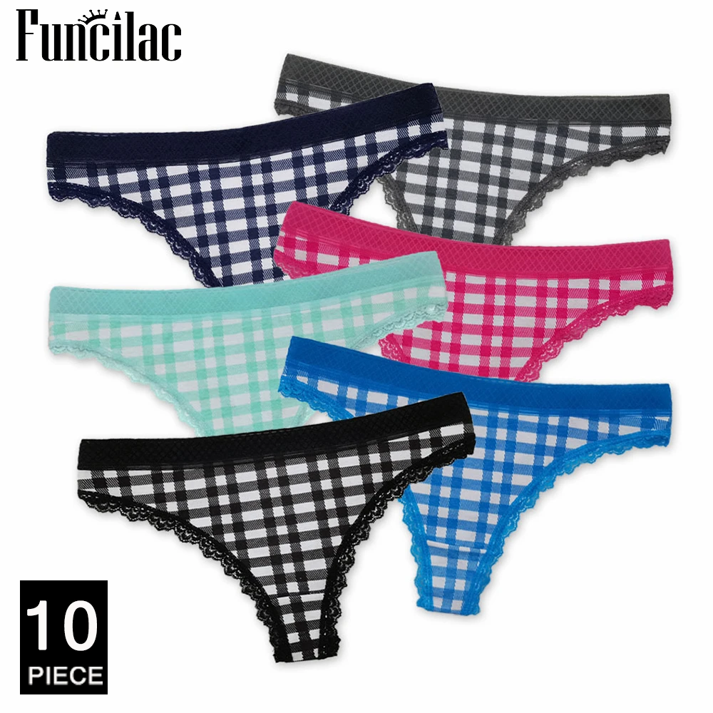 Women Thong Cotton Panties Sexy G-Strings Girls Briefs Set Ladies Underpants Striped Underwear Lingerie Strings 10 pcs/lot 
Women Thong Cotton Panties Sexy G-Strings Girls Briefs Set Ladies Underpants Striped Underwear Lingerie Strings 10 pcs/lot