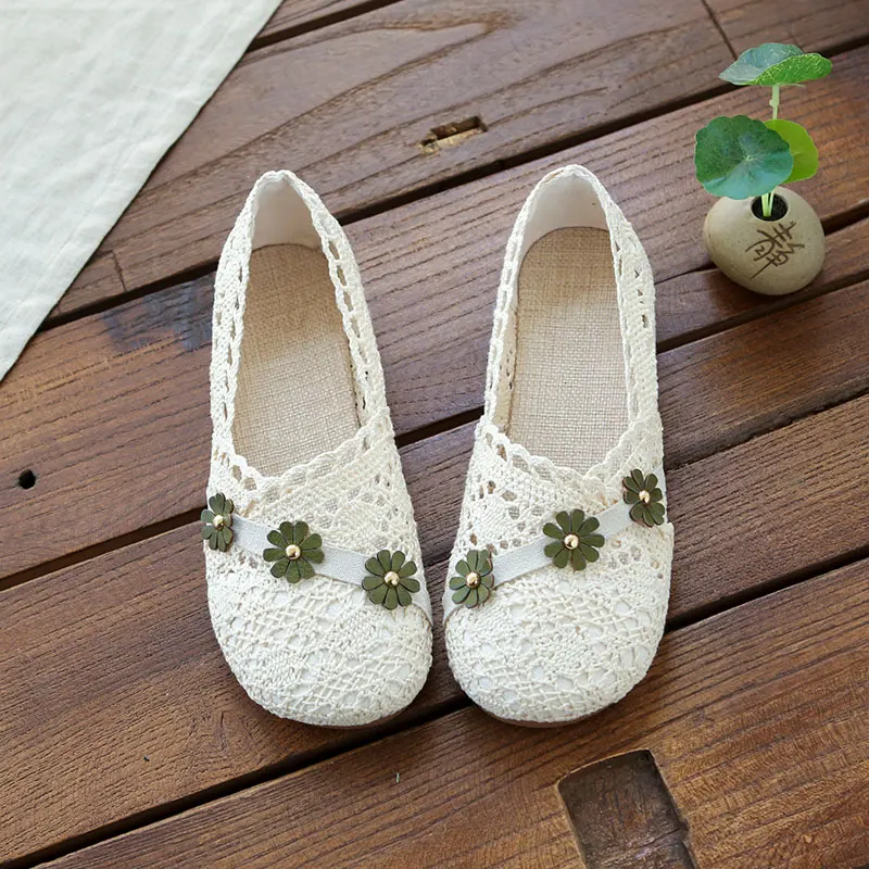 Retro Artisanal Hollow out Summer Spring Flat Sandals Women's Low Cut Soft Bottom Mesh Shoes Handmade Casual Style Footwear
Retro Artisanal Hollow out Summer Spring Flat Sandals Women's Low Cut Soft Bottom Mesh Shoes Handmade Casual Style Footwear