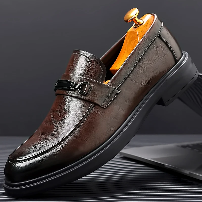 New Classic Leather Shoes for Men Slip on Oxfords Formal Wedding Party Office Business Casual Dress Shoes for Male Driving Shoes
New Classic Leather Shoes for Men Slip on Oxfords Formal Wedding Party Office Business Casual Dress Shoes for Male Driving Shoes