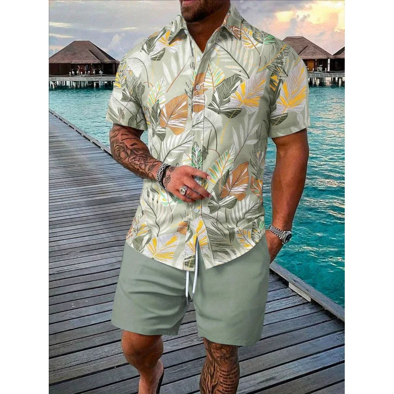 Floral Print Beach Shirt Set Men's Three-quarter Sleeve Cross-border Fashionable Casual Wear for All Seasons
Floral Print Beach Shirt Set Men's Three-quarter Sleeve Cross-border Fashionable Casual Wear for All Seasons