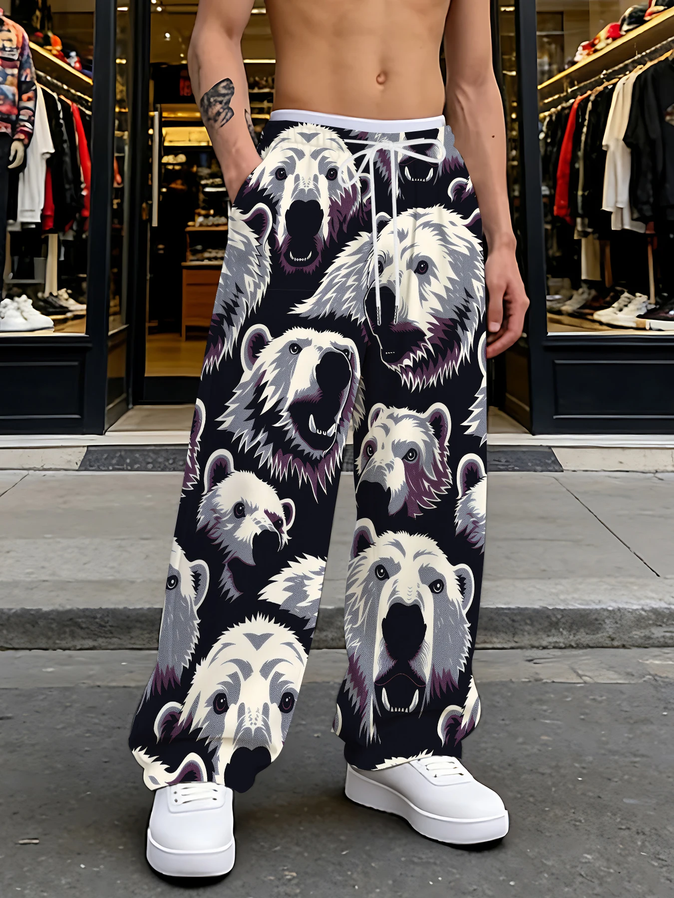 2026 Men's Printed Straight Leg Pants Abstract Wave Pattern Drawstring Waist Loose Fit Summer Beach Casual Lightweight Pants
2026 Men's Printed Straight Leg Pants Abstract Wave Pattern Drawstring Waist Loose Fit Summer Beach Casual Lightweight Pants