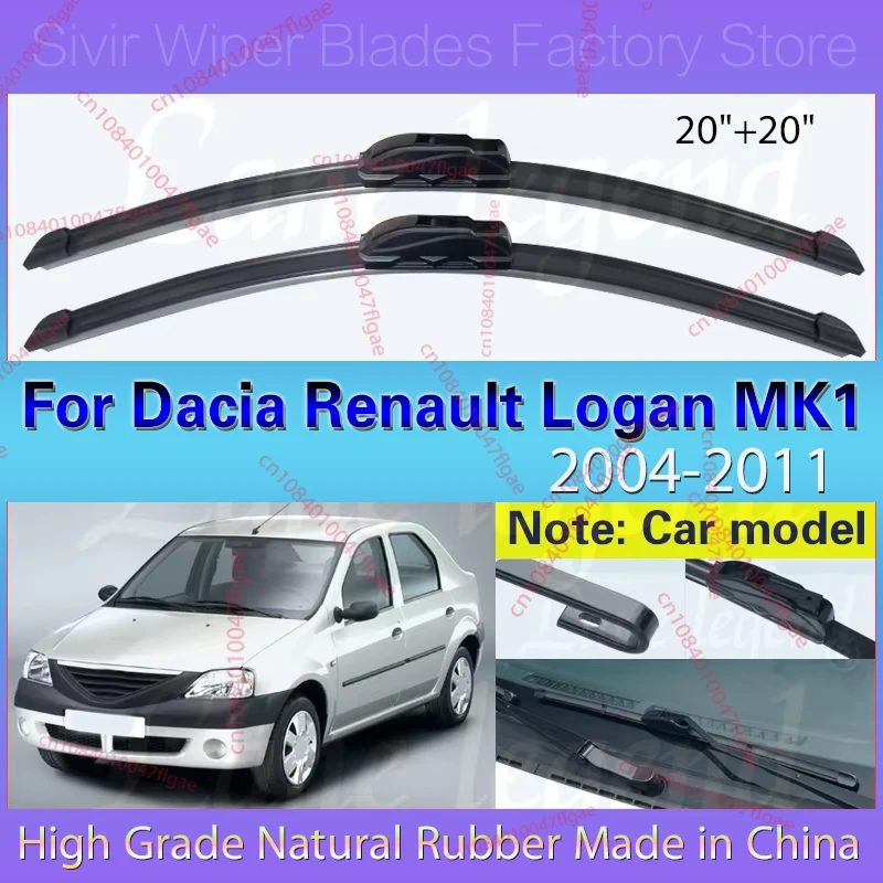 For Dacia Renault Logan 1 I 2004 2005 2006 2007 2008 2009 2010 2011 MK1 Car Front Wiper Blades Windscreen Windshield Accessories
For Dacia Renault Logan 1 I 2004 2005 2006 2007 2008 2009 2010 2011 MK1 Car Front Wiper Blades Windscreen Windshield Accessories