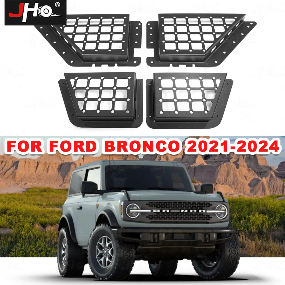 JHO 4PCS Car Door Side Storage Box Front Door Insert Tray Steel Molle Slot Storage Protector for Ford Bronco 2021 2022 2023 2024
JHO 4PCS Car Door Side Storage Box Front Door Insert Tray Steel Molle Slot Storage Protector for Ford Bronco 2021 2022 2023 2024