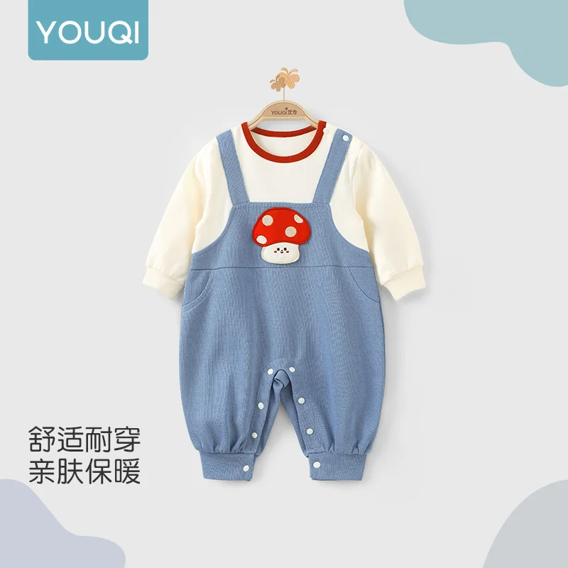 【Youqi】Chinese Baby Long-Sleeve Romper 2025 Autumn Style Unisex Baby Faux Two-Piece Suspender Jumpsuit Cute Crawling Outfit
【Youqi】Chinese Baby Long-Sleeve Romper 2025 Autumn Style Unisex Baby Faux Two-Piece Suspender Jumpsuit Cute Crawling Outfit