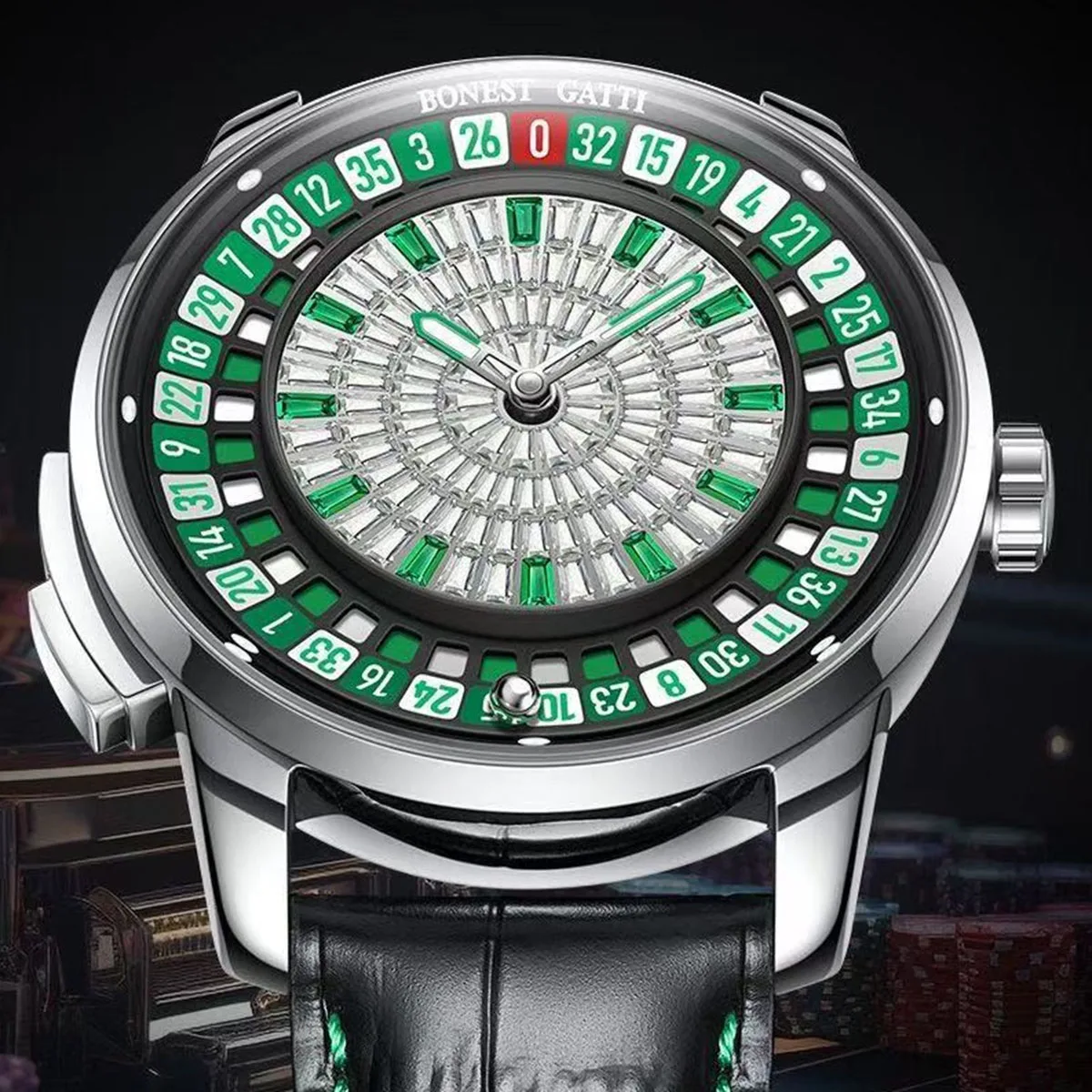 Мужские часы BONEST GATTI BONEST GATTI с вращающимся циферблатом — автоматические механические часы с вращающимся циферблатом
Мужские часы BONEST GATTI BONEST GATTI с вращающимся циферблатом — автоматические механические часы с вращающимся циферблатом