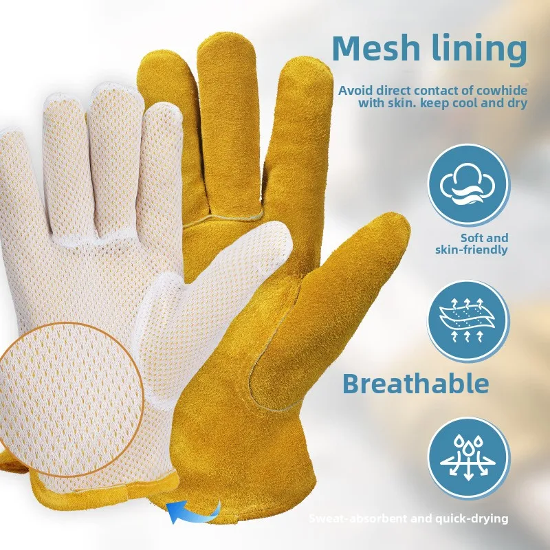Work Gloves Sheepskin Leather Workers Work Welding Safety Protection Garden Sports Motorcycle Driver Wear-resistant Gloves
Work Gloves Sheepskin Leather Workers Work Welding Safety Protection Garden Sports Motorcycle Driver Wear-resistant Gloves
