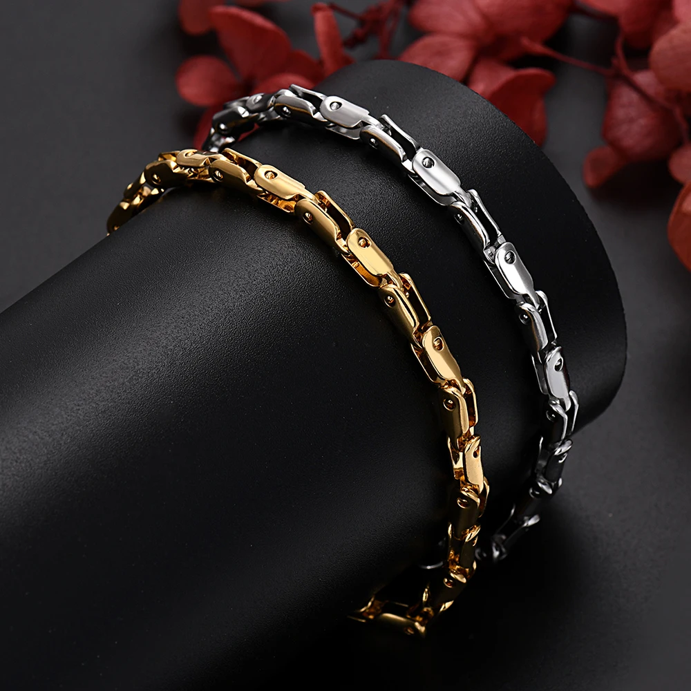 New arrive charms y2k Solid Silver 18K Gold Filled unique Chain Bracelet for Men Women Wedding Party 18+5cm Anniversary gift
New arrive charms y2k Solid Silver 18K Gold Filled unique Chain Bracelet for Men Women Wedding Party 18+5cm Anniversary gift