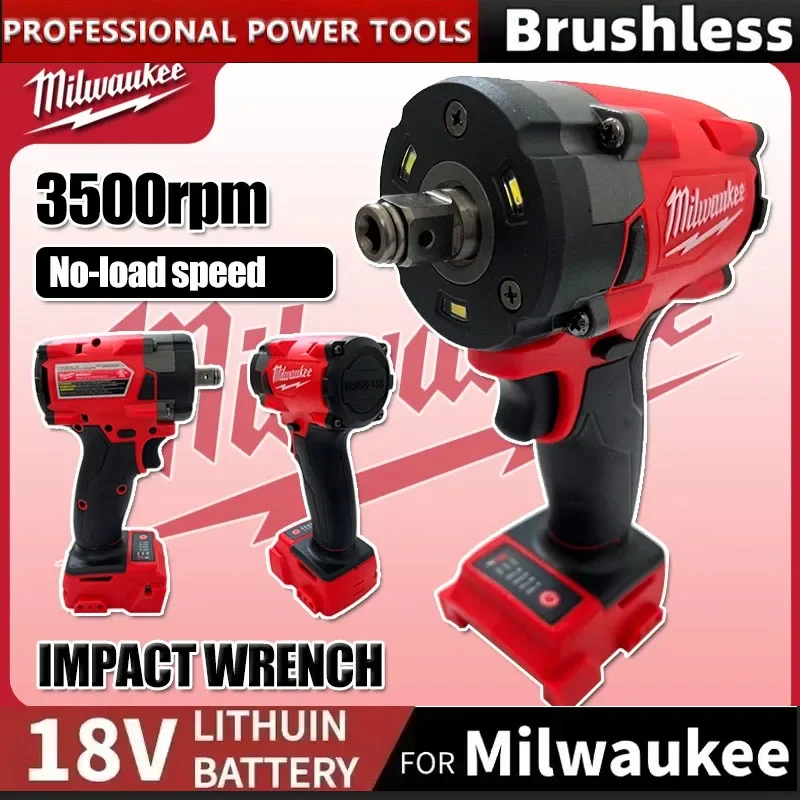 2025 Milwaukee Brushless Cordless 1/2 Electric Wrench Car Truck Repair Screwdriver Impact Drill Rechargable For Battery Tools
2025 Milwaukee Brushless Cordless 1/2 Electric Wrench Car Truck Repair Screwdriver Impact Drill Rechargable For Battery Tools