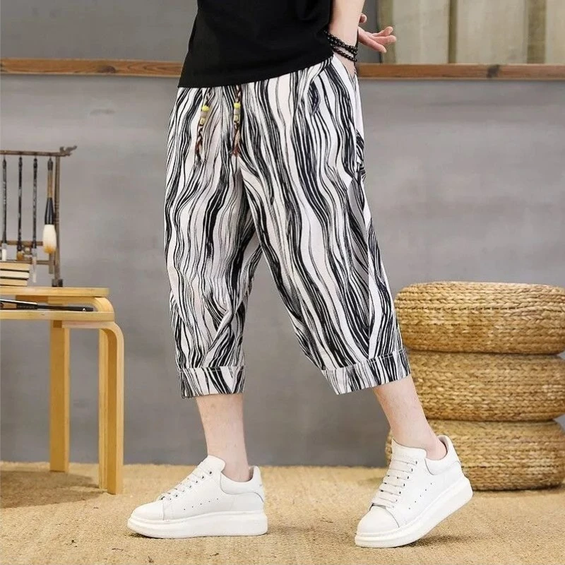 Men's Ice Silk 7 Harem Pants Summer Loose Fit Quick Dry Casual Shorts Baggy Streetwear Trousers
Men's Ice Silk 7 Harem Pants Summer Loose Fit Quick Dry Casual Shorts Baggy Streetwear Trousers