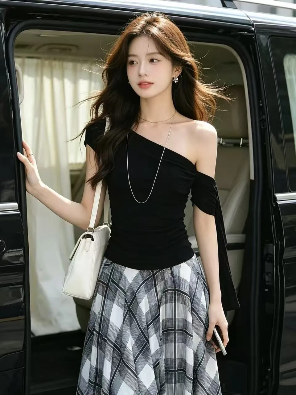 Summer Design Sensual Short Sleeve T-Shirt Women's Black Sash Waist Cinching Short Length Casual Cotton Polyester Blend
Summer Design Sensual Short Sleeve T-Shirt Women's Black Sash Waist Cinching Short Length Casual Cotton Polyester Blend