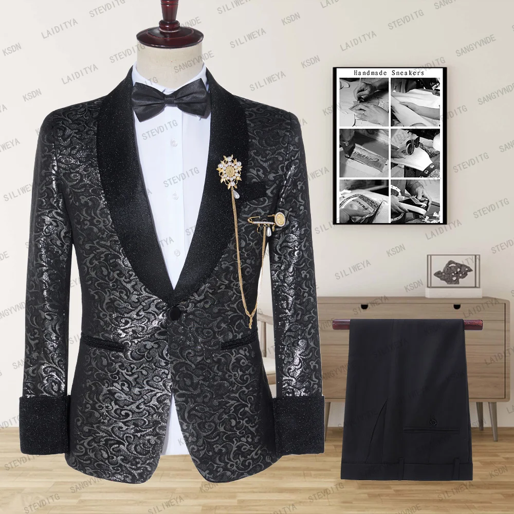 Classic Black Floral Slim Fit Custom Made Mens Suits 2023 Wedding Suits For Groom Tuxedos 2 Pieces Groomsmen Suits Best Man
Classic Black Floral Slim Fit Custom Made Mens Suits 2023 Wedding Suits For Groom Tuxedos 2 Pieces Groomsmen Suits Best Man