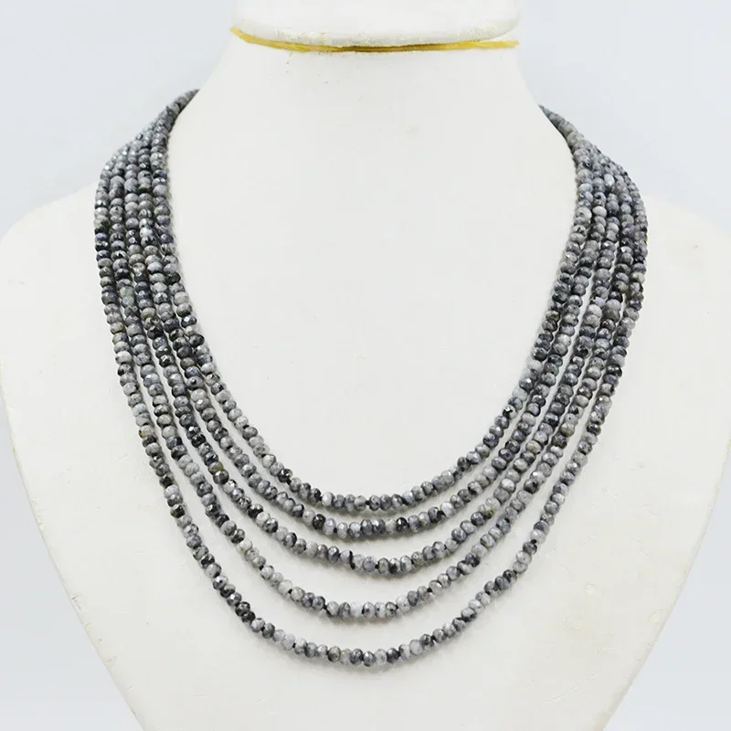 5 rows.2X4MM hand faceted.Natural black/white Brazilian semi-precious stone necklace.Women's fashion necklace jewelry
5 rows.2X4MM hand faceted.Natural black/white Brazilian semi-precious stone necklace.Women's fashion necklace jewelry