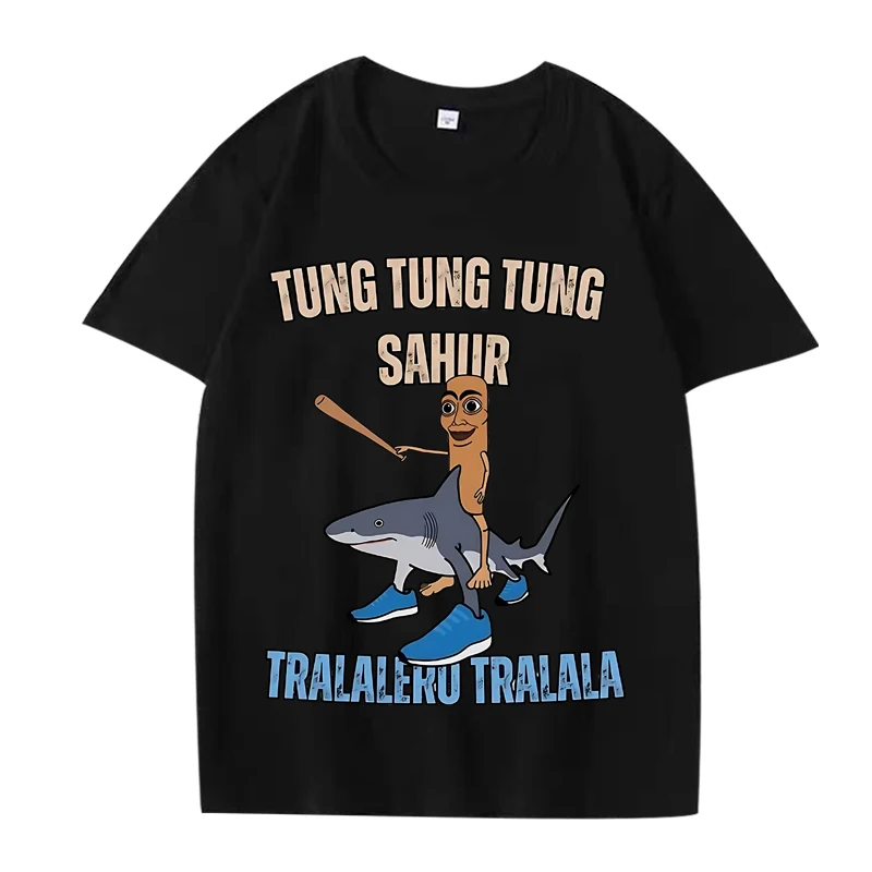 Italian Brainrot Tralalero Tralala Tung Tung Tung Sahur Funny Meme T Shirt men women Oversized 100% Cotton Summer Unisex tops
Italian Brainrot Tralalero Tralala Tung Tung Tung Sahur Funny Meme T Shirt men women Oversized 100% Cotton Summer Unisex tops