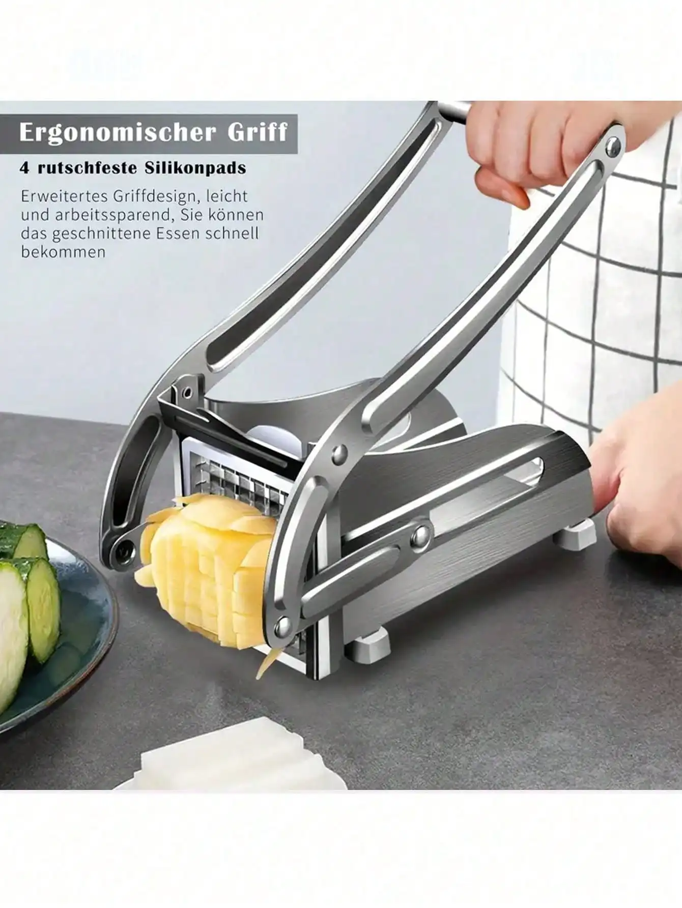 1pc Stainless Steel Home Potato/Cucumber Julienne Cutter
1pc Stainless Steel Home Potato/Cucumber Julienne Cutter