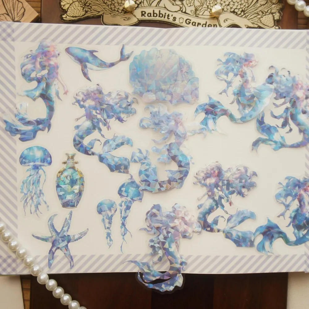 28pcs Fairy Tale of The Underwater Mermaid Style PVC and Paper Sticker Scrapbooking DIY Gift Packing Decoration Tag
28pcs Fairy Tale of The Underwater Mermaid Style PVC and Paper Sticker Scrapbooking DIY Gift Packing Decoration Tag