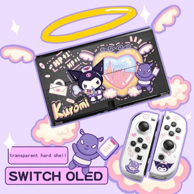 Новинка 2023, защитный прозрачный жесткий чехол с переключателем Oled Sanrio Kuromi Ns, Подключаемая основа, с защитой от падения, милый подарок с аниме персонажем
Новинка 2023, защитный прозрачный жесткий чехол с переключателем Oled Sanrio Kuromi Ns, Подключаемая основа, с защитой от падения, милый подарок с аниме персонажем
