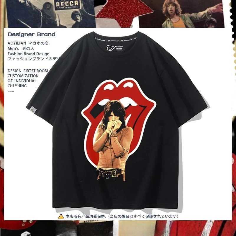2025 Music The Rolling-Stones Short sleeved Summer American Rock Loose Versatile T-shirt for Rock Music Enthusiasts
2025 Music The Rolling-Stones Short sleeved Summer American Rock Loose Versatile T-shirt for Rock Music Enthusiasts