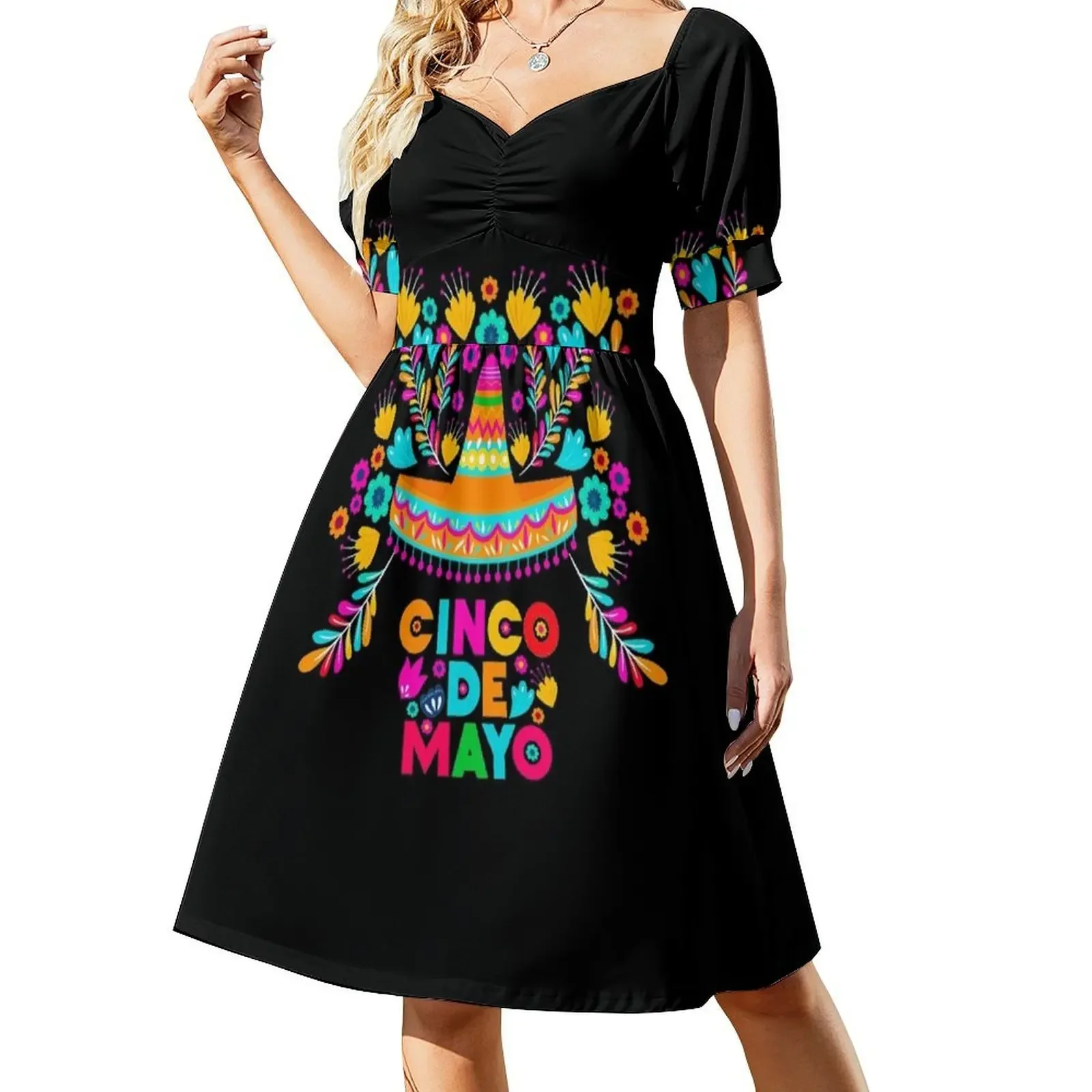 Happy Cinco De Mayo Short-Sleeved Dress Long dress woman Women's summer suit loose summer dress
Happy Cinco De Mayo Short-Sleeved Dress Long dress woman Women's summer suit loose summer dress