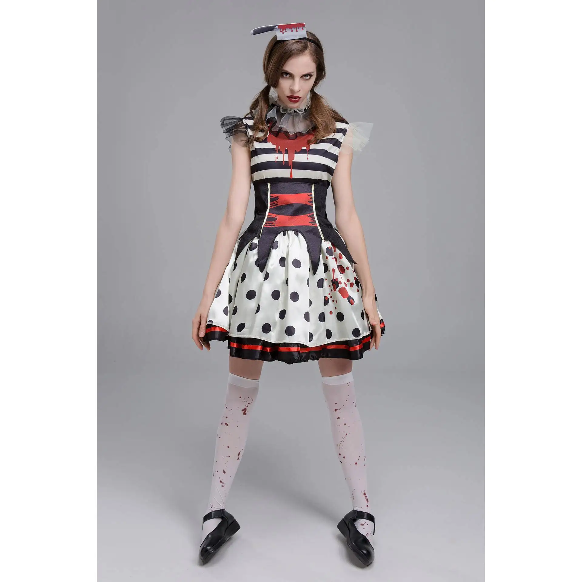 Взрослый Хэллоуин Косплей Костюм Клоуна с пятнами кровью Терор Зомби eup Par Performance Традиционный китайский костюм 
Взрослый Хэллоуин Косплей Костюм Клоуна с пятнами кровью Терор Зомби eup Par Performance Традиционный китайский костюм