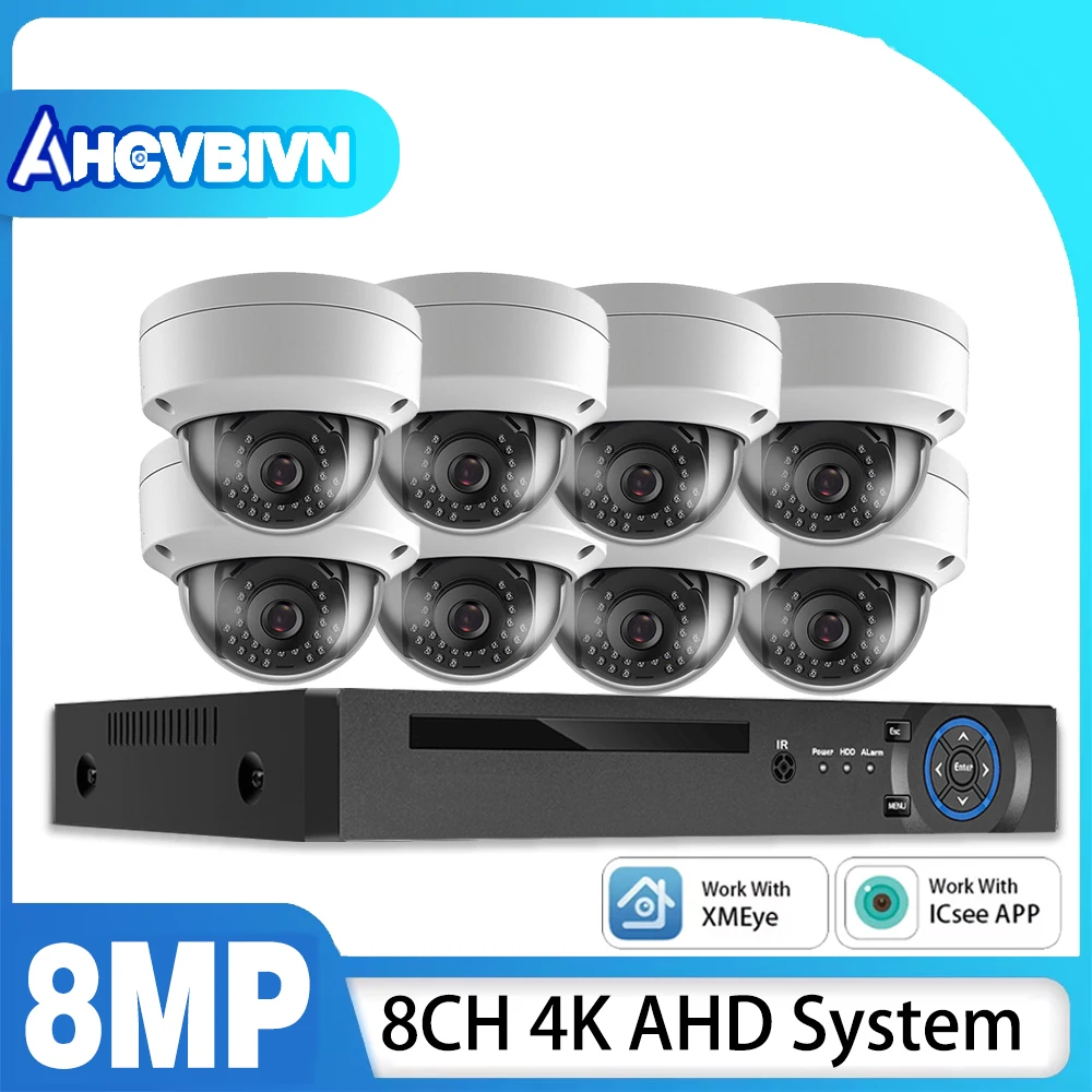 8CH Security Camera System 8MP AHD DVR Kit CCTV Audio Recording Outdoor Night Vision Video Surveillance IP Camera Set ICsee APP
8CH Security Camera System 8MP AHD DVR Kit CCTV Audio Recording Outdoor Night Vision Video Surveillance IP Camera Set ICsee APP