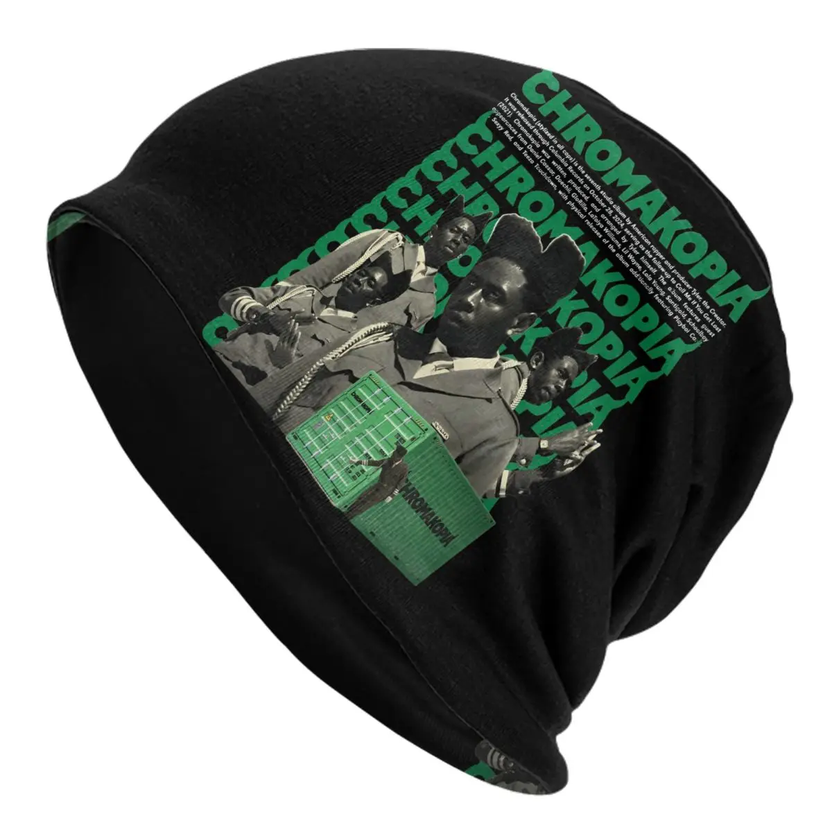 Tylers The Creator Chromakopia Tour 2024 Bonnet Hat Winter Outdoor Skullies Beanies Hat Rapper for Men Women Warm Dual-use Cap
Tylers The Creator Chromakopia Tour 2024 Bonnet Hat Winter Outdoor Skullies Beanies Hat Rapper for Men Women Warm Dual-use Cap