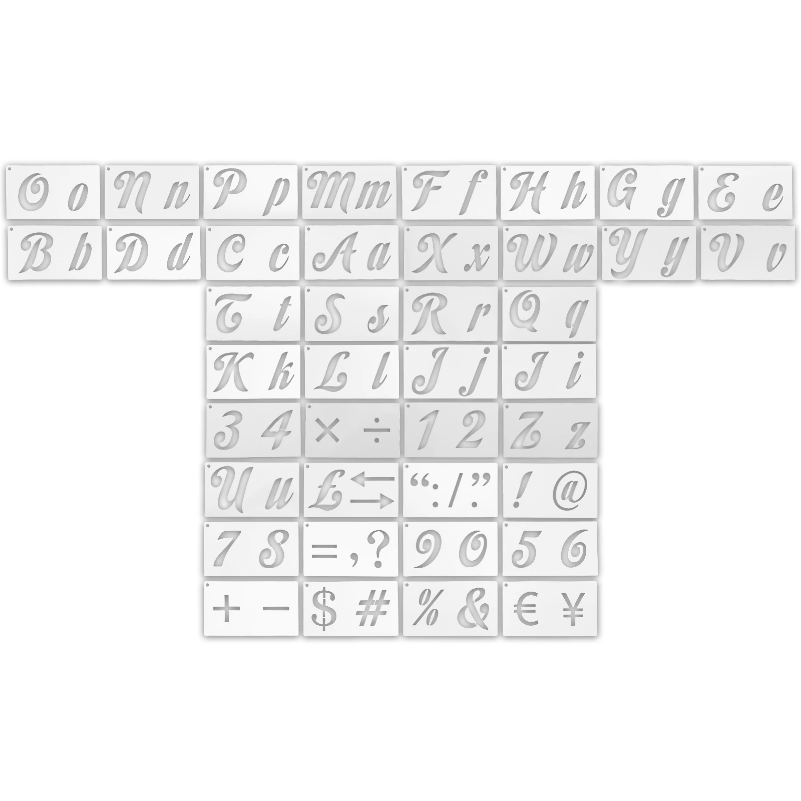 Alphanumeric Stencils Letter Number Templates PET Material Reusable Mold Drawing Template Alphabet Symbols Numeric Wall Wood
Alphanumeric Stencils Letter Number Templates PET Material Reusable Mold Drawing Template Alphabet Symbols Numeric Wall Wood