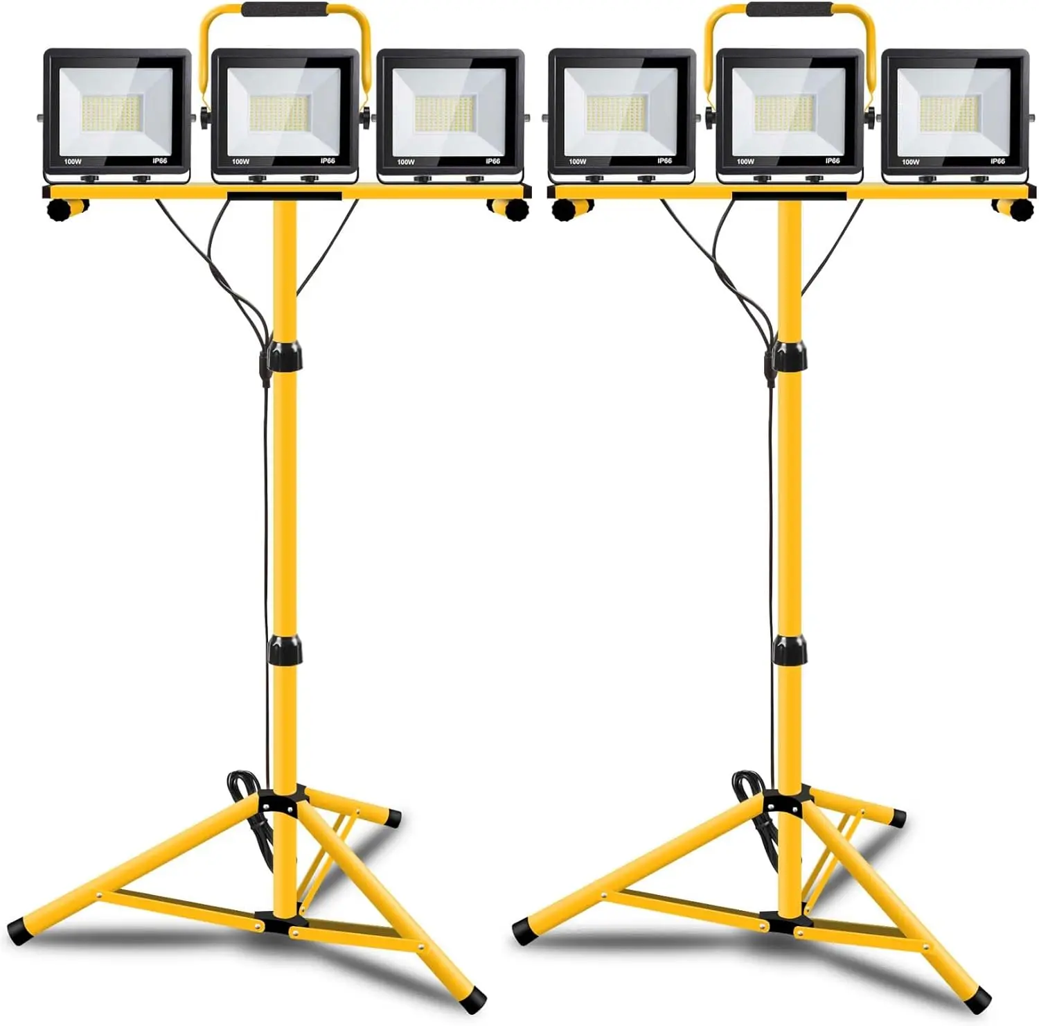 22000 Lumen Work Lights with Stand, 3 Adjustable Head LED Work Light, with Adjustable and Foldable
22000 Lumen Work Lights with Stand, 3 Adjustable Head LED Work Light, with Adjustable and Foldable
