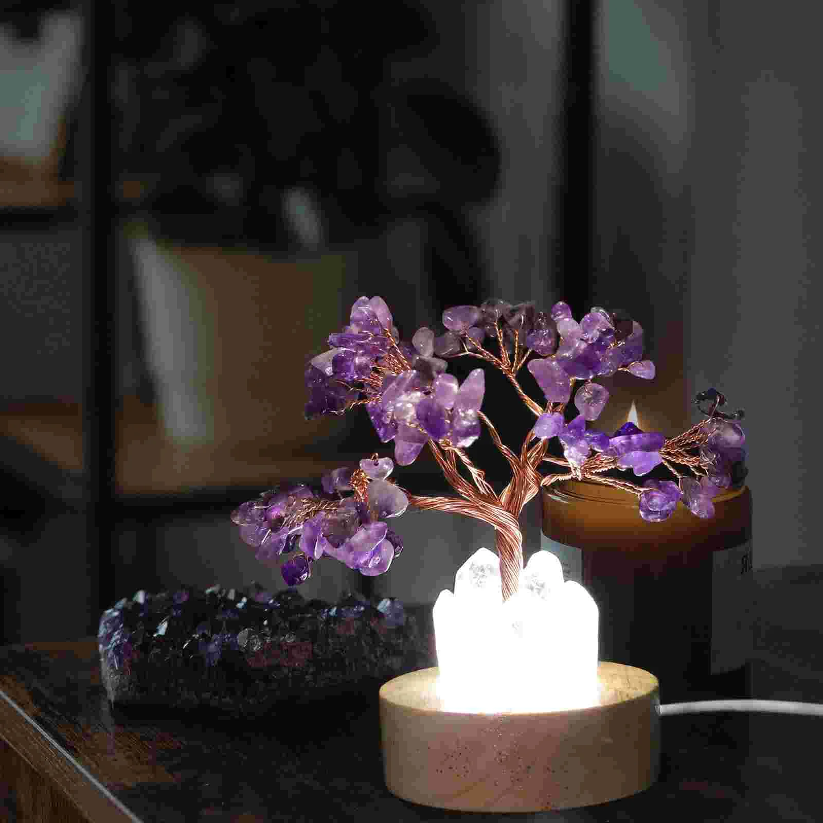 Amethyst Crystal Money Tree Night Light Bedroom Decorative Small Lamp Warm Ambient LED Gift Idea Compact Size Safe Use
Amethyst Crystal Money Tree Night Light Bedroom Decorative Small Lamp Warm Ambient LED Gift Idea Compact Size Safe Use