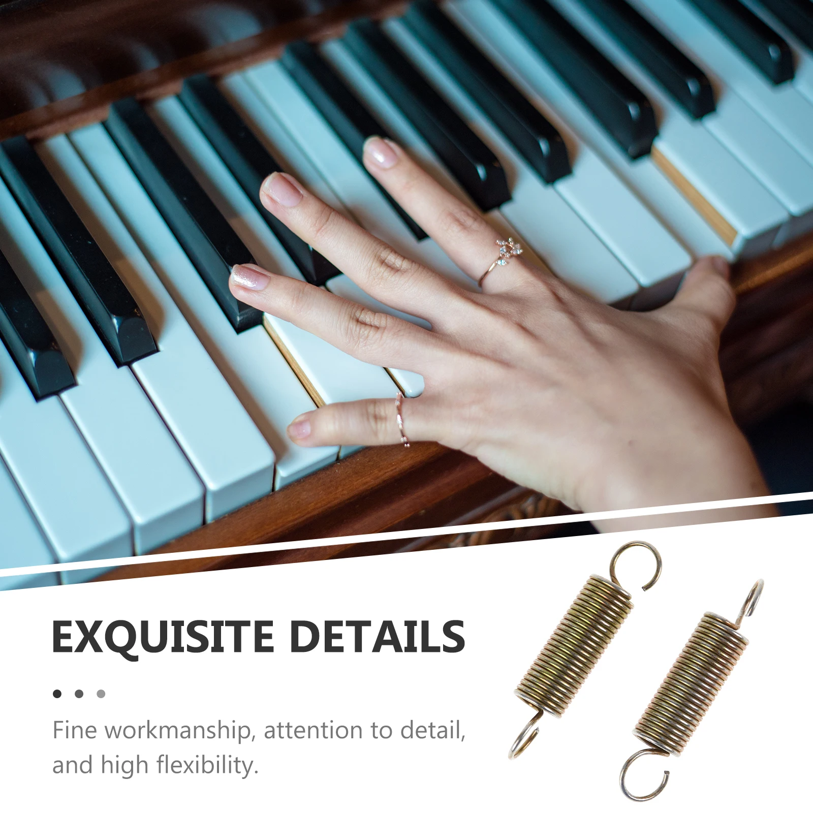 2Pcs Piano Tuning Kit Coil Springs Durable Spring Steel Replacement Parts For Upright Piano Repair Instrument Accessories
2Pcs Piano Tuning Kit Coil Springs Durable Spring Steel Replacement Parts For Upright Piano Repair Instrument Accessories