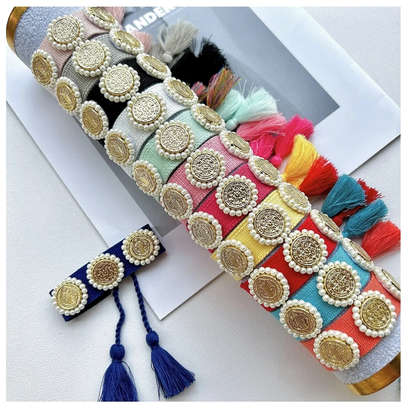 5Pcs Religion Boho colorful bracelets pave pearl beads catholic bracelet unique style hand braided bracelet adjustable jewelry
5Pcs Religion Boho colorful bracelets pave pearl beads catholic bracelet unique style hand braided bracelet adjustable jewelry